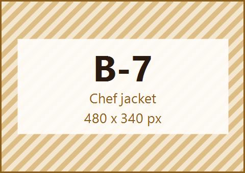 Chef jacket dengan kancing dua baris