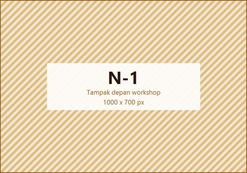 Tampak depan lokasi workshop Get Apron